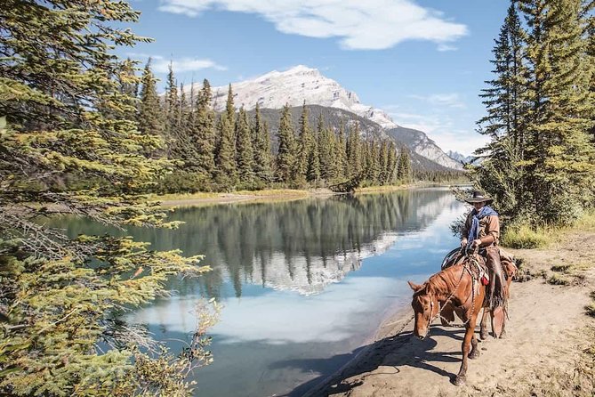 1 Hour Bow River Ride - Following the Bow River trail toward the sulfur springs