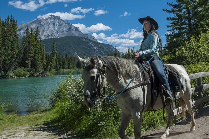 1 Hour Bow River Ride - Calm horses and careful handling