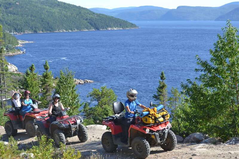 15 min. Tadoussac : Guided ATV tour excursion - Getting comfortable on the quad