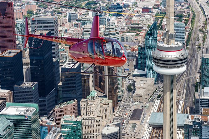 20 km Helicopter Tour over Toronto - CN Tower, waterfront, and downtown Toronto