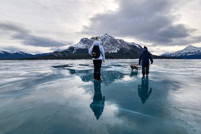 Abraham Ice Bubble/Sunwapta Falls,Snowshoeing,Icefield, Bow&Peyto - Waterfowl Lakes and the changing winter route