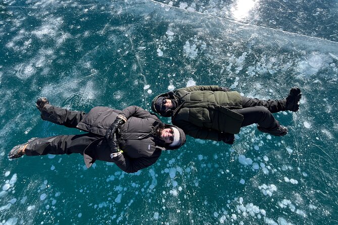 Abraham Ice Bubble/Sunwapta Falls,Snowshoeing,Icefield, Bow&Peyto - What the guides add to a long day