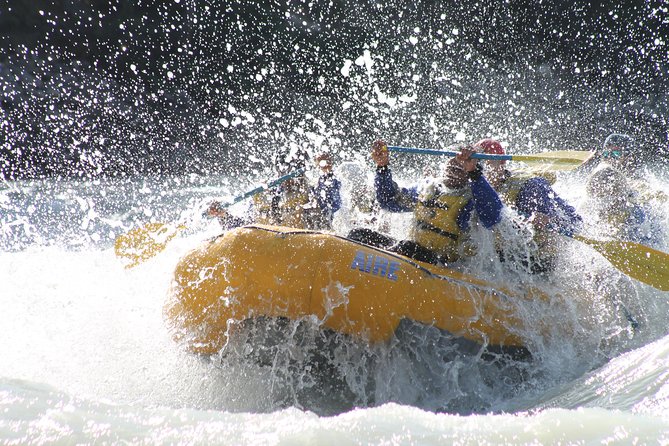 Athabasca River Mile 5 - Paddling through the introductory rapids
