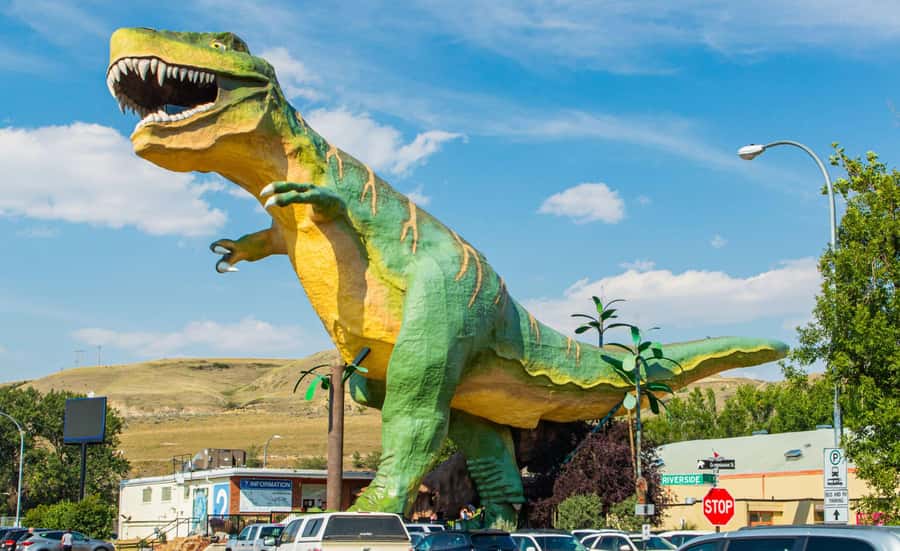 Badlands Tour: Drumheller with Museum, Hoodoos & Coal Mine - A tiny church and a giant T-Rex