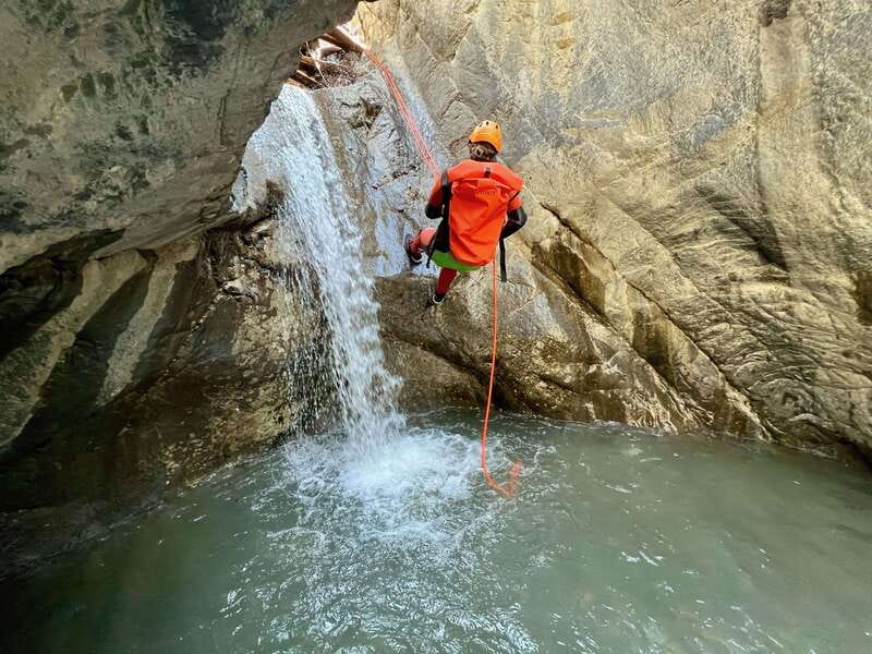 Banff: Beginner Canyoning Half-Day Tour - The walk in: one hour of mountain scenery