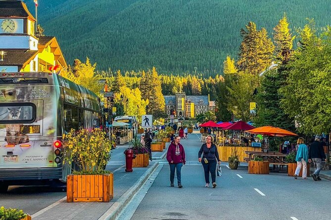 Banff: Gondola, Hot Spring and Three Lakes Tour - Soaking at Banff Upper Hot Springs