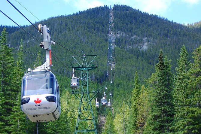 Banff: Gondola, Hot Spring and Three Lakes Tour - From Calgary or Canmore to Lake Minnewanka