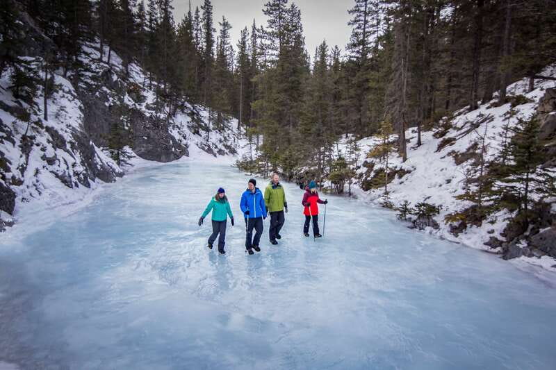 Banff: Grotto Canyon Icewalk - The Morning Ride From Banff to Canmore