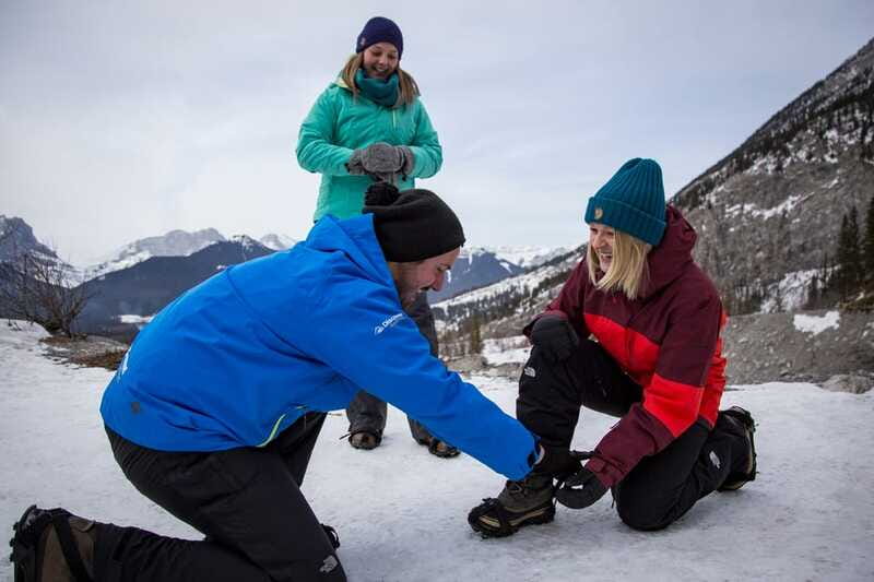 Banff: Grotto Canyon Icewalk - Reaching the Icefalls and Hot Chocolate Stop