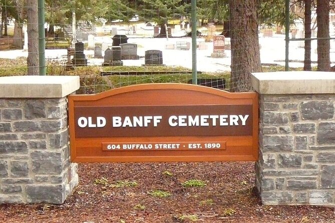 Banff Highlights E-Bike Tour - The old Banff Cemetery and stories of earlier residents