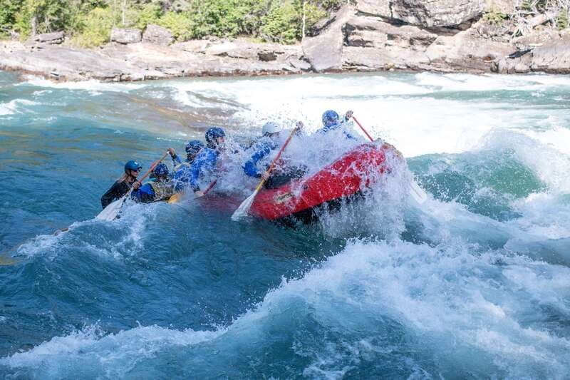 Banff: Horseshoe Canyon Whitewater Rafting Tour - Getting suited up for cold glacial water