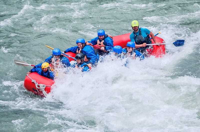 Banff: Kananaskis River Whitewater Rafting Tour - River games, splashing, and the optional swim