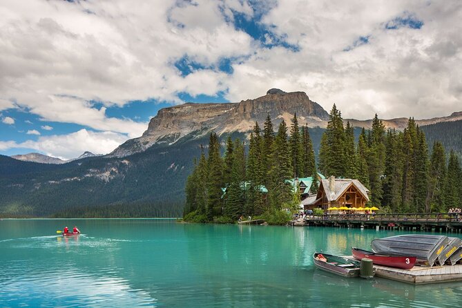 Banff Lake Louise Moraine & Emerald Lake Tour - Banff Avenue or Bow Falls