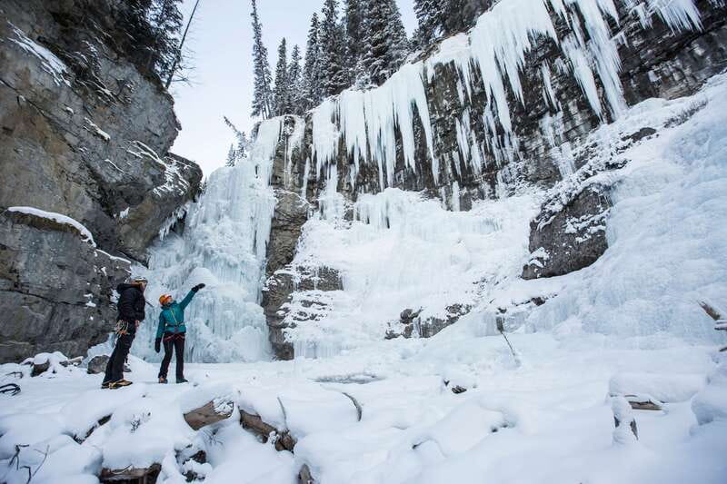 Banff: Premium Johnston Canyon Frozen Falls Guided Adventure - The Banff pickup and drive along the Bow Valley Parkway