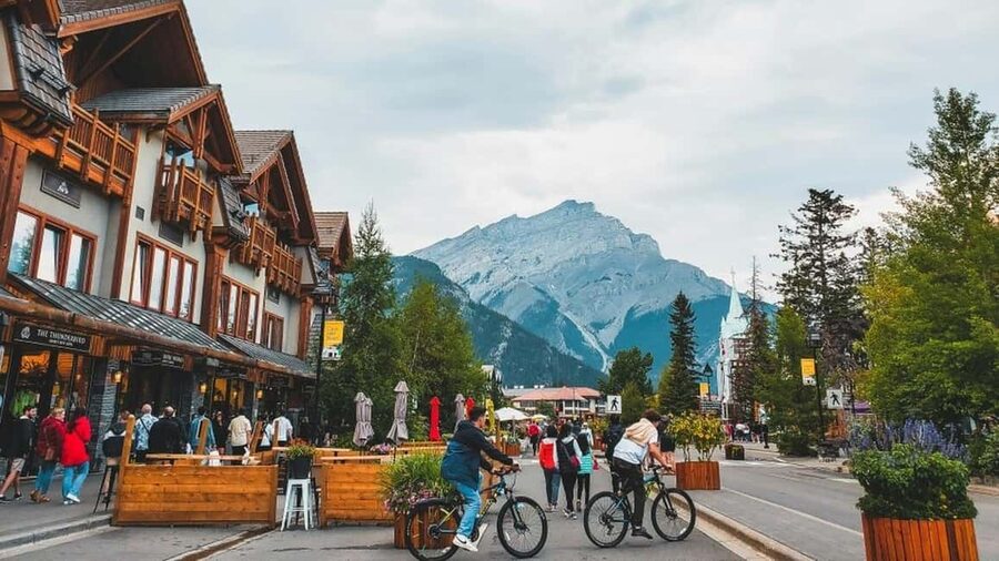 Banff Town, Gondola, Hot Springs, Bow Falls & Three Lakes - Lake Minnewanka, the day’s biggest lake