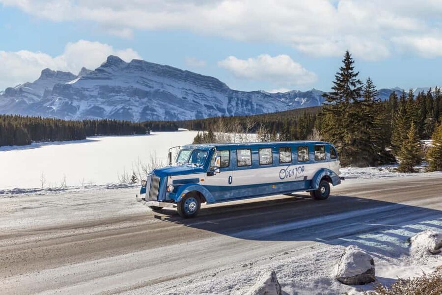 Banff: Winter Tour with Dinner & Nightrise at Banff Gondola - Why the open-top car changes the Banff sightseeing experience