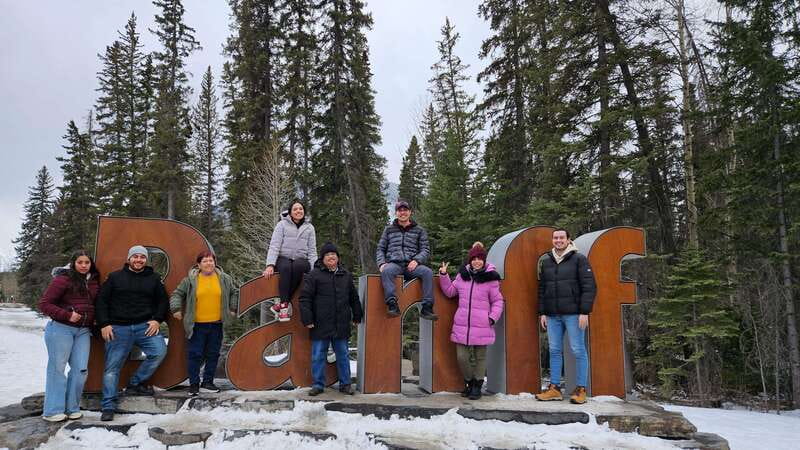 Calgary: Canmore, Banff, Lake Louise - Gondola Included - Bow Falls and the road through Kananaskis