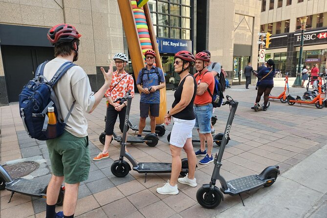 Calgary City Highlights 2 Hour E-Scooter Tour - Starting on Stephen Avenue and Olympic Plaza