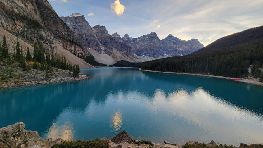 Calgary: Glaciers, Mountains, Lakes, Canmore and Banff Tour - Moraine Lake is the summer prize