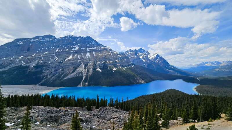 Calgary: Glaciers, Mountains, Lakes, Canmore and Banff Tour - Peyto Lake earns its 45-minute stop