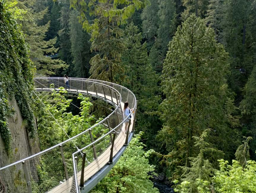 Capilano Br+Grouse Mtn+Dam+Lake&Hatcher/5in1/Small Group/Car - Capilano Suspension Bridge: the busiest and most active stop