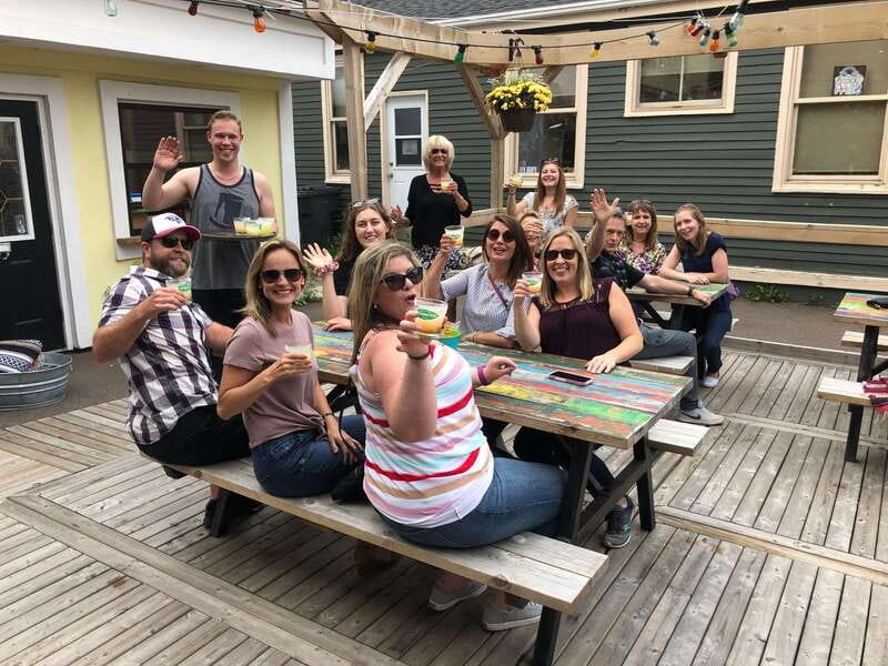 Charlottetown: Solar Food/Drink Party Bike Experience - The first food stop and what you actually pay for