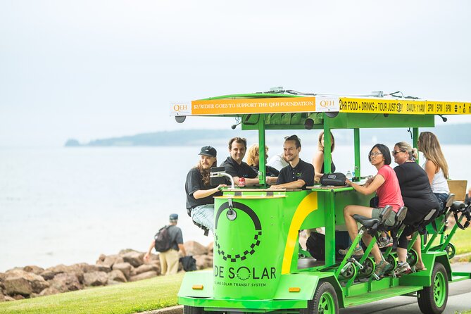 Charlottetown waterfront SOLAR PartyBike food & drink experience! - Seats, sound, and comfort