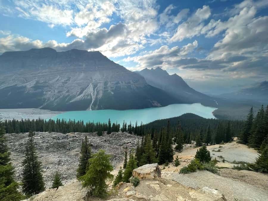 Columbia icefield, Skywalk, Waterfowl, Bow & Peyto Lake Tour - The Columbia Icefield is the day’s grand finale