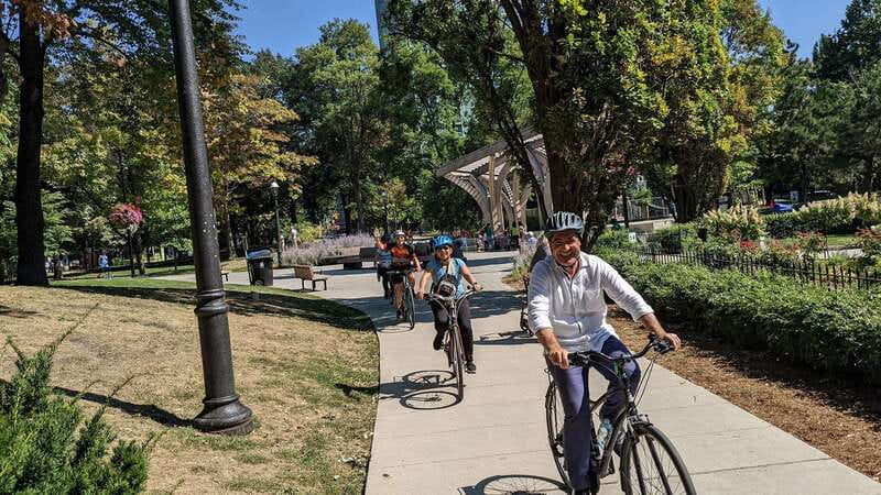 E-bike through Toronto's Dynamic Neighbourhoods - Culture gathers along Bloor Street