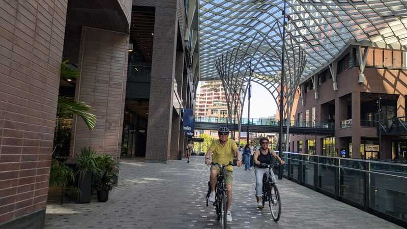 E-bike through Toronto's Dynamic Neighbourhoods - Ontario Place and Trillium Park bring you to the water