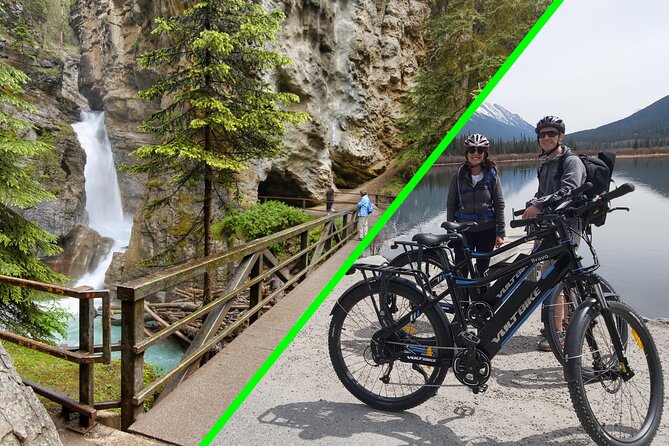 eBike and Hike Banff to Johnston Canyon small group guided program - Vermilion Lakes and the first stretch of riding