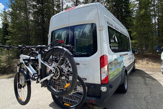 eBike and Hike Banff to Johnston Canyon small group guided program - The Bow Valley Parkway by bicycle
