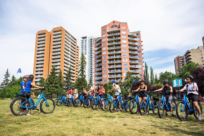 Edmonton's #1 Food Bike Tour: The Best Local Food Tour on E-Bikes - Riding through Edmonton’s river valley