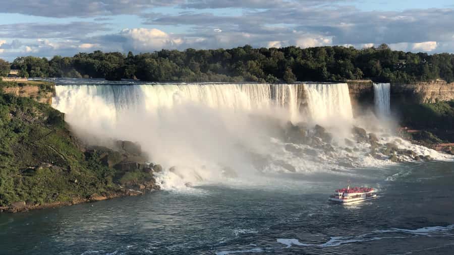 Epic Niagara Falls Private Tour w/ Tower, Journey & Boat - Skylon Tower changes the scale of the Falls