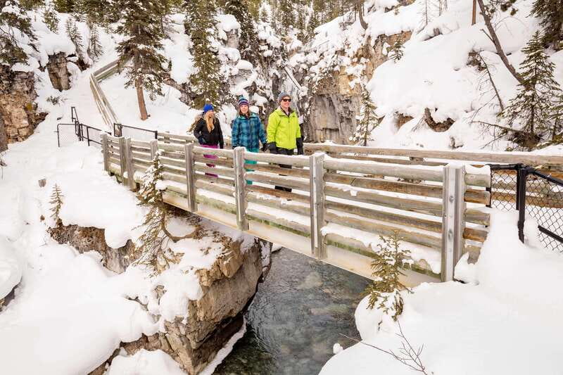 From Banff: Marble & Johnston Canyon Icewalk Combo - Two canyons, two watersheds, one winter outing