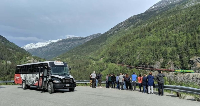 From Skagway: White Pass and Yukon Suspension Bridge Tour - Crossing British Columbia and entering the Yukon