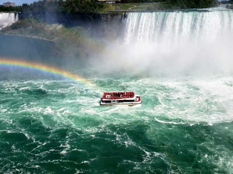 From Toronto: Niagara Falls Guided Day Tour with Boat Cruise - The Hornblower cruise reaches the base of Niagara Falls
