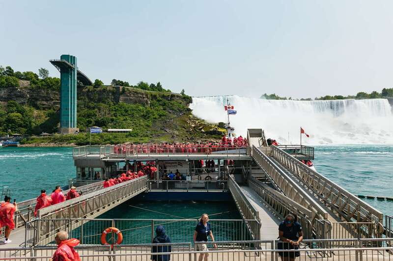 From Toronto: Niagara Falls + Winery, Cruise, & Lunch Option - Hornblower takes you into the spray