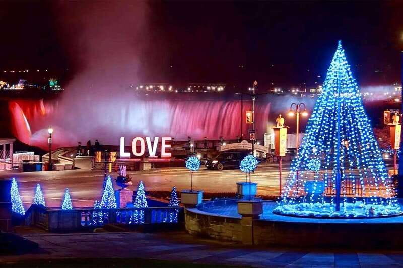 From Toronto: Winter Festival of Lights Niagara Falls Tour - Optional Journey Behind the Falls access