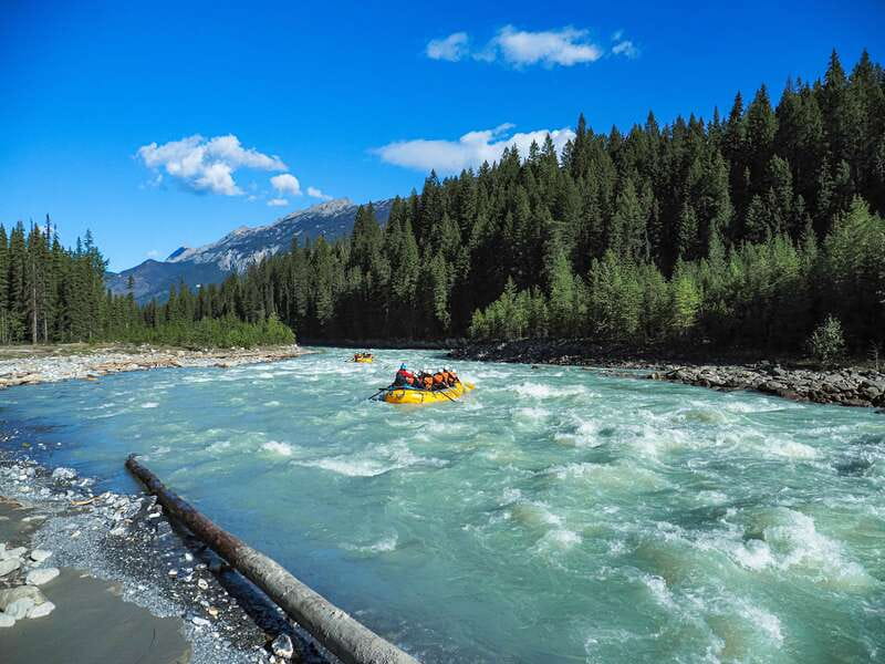 Golden, BC: Kicking Horse River Half Day Whitewater Rafting - The 15-minute ride back to Golden