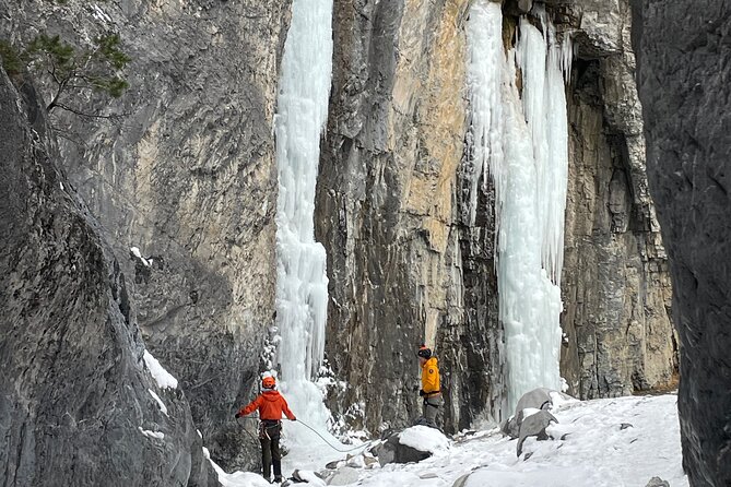 Grotto Canyon Majestic Ice Walk tour from Banff, Calgary, Canmore - Ancient pictographs add meaning to the walk