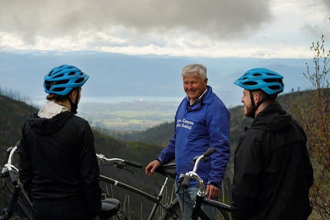 Guided Bike Tour on Historical Kettle Valley Railway at Myra Canyon & Wine Tour - Pickup makes a long day easier