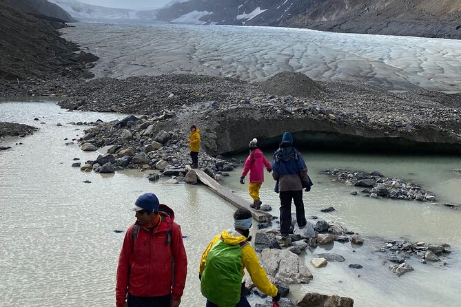 Guided Glacier Hike on The Athabasca with IceWalks - From the discovery centre to the glacier