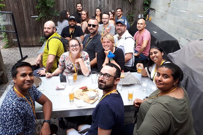 Guided Happy Hour Brew Tour in Montreal with Dinner - Beer flights that show range