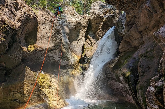 Half Day Canyoning Experience in Revelstoke - Learning rope skills before entering the canyon