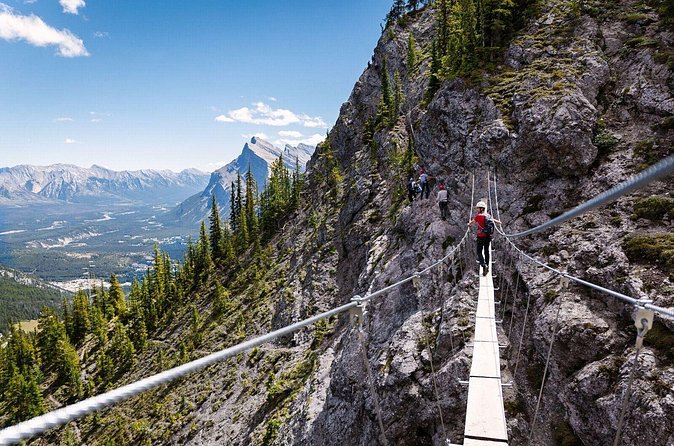 Half-Day Guided Via Ferrata Climbing Tour in Banff - The suspension bridge is the big memory-maker
