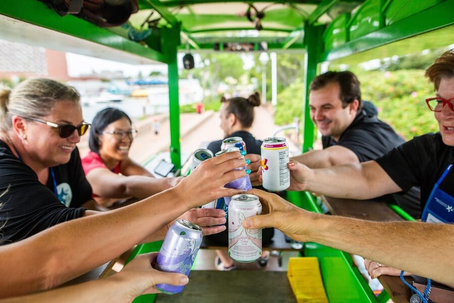 Halifax: Solar Waterfront Food/Drink Party Bike Experience - Three stops, three different levels of value