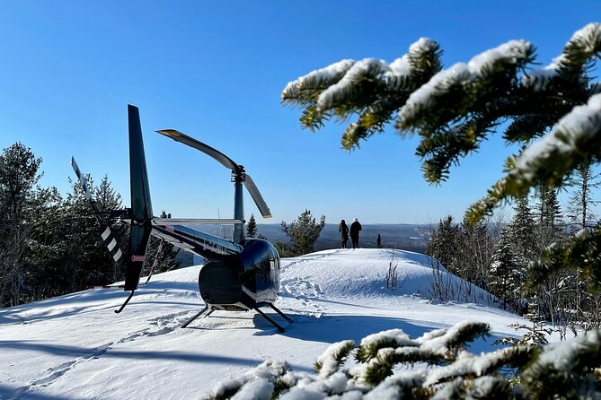 Helicopter Tour Over Mont-Tremblant 70KM ( 20 min ) - Flying toward Mont-Tremblant National Park