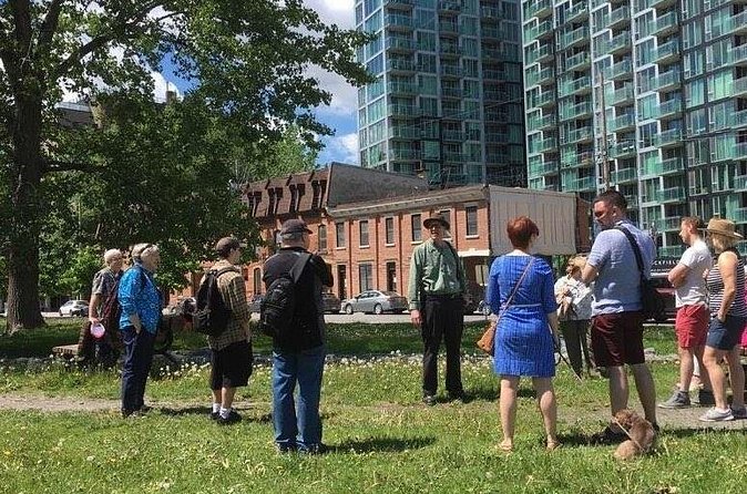 Irish Famine in Montreal Walking Tour - The short stop near the Lachine Canal
