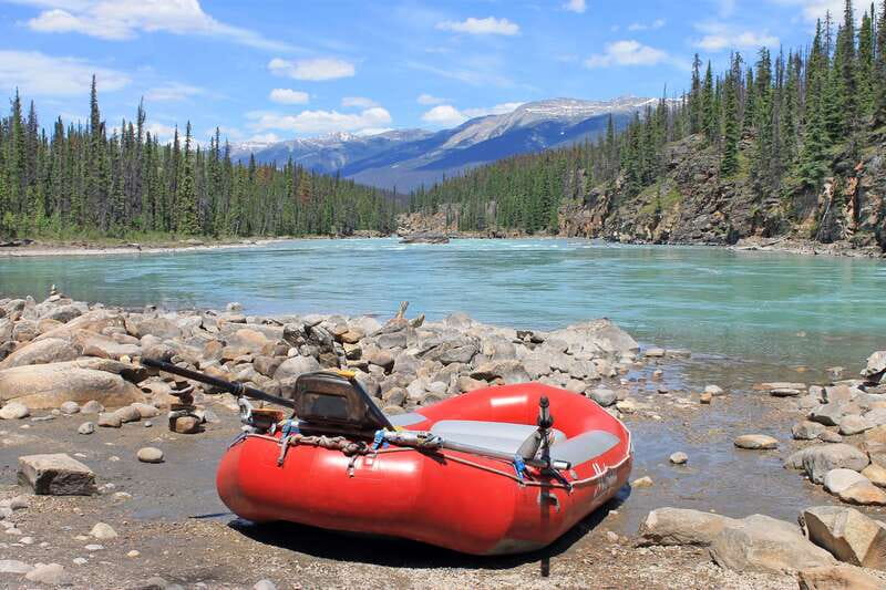 Jasper: Canyon Run Family Whitewater Rafting - From downtown Jasper to the Athabasca River